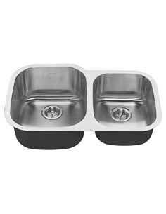 American Standard Portsmouth 32 x 21-Inch Stainless Steel Undermount Double-Bowl Kitchen Sink