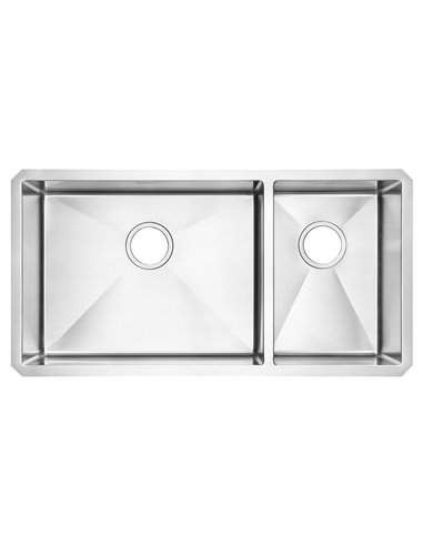 American Standard Pekoe 35 x 18-Inch Stainless Steel Undermount Double-Bowl Kitchen Sink