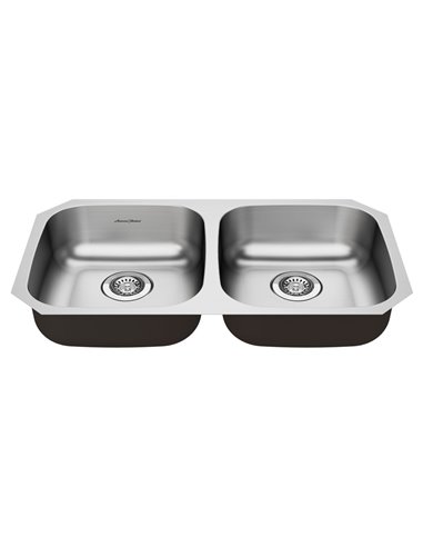 American Standard Portsmouth 32 x 18-Inch Stainless Steel Undermount Double-Bowl ADA Kitchen Sink