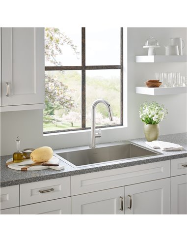 American Standard Pekoe 35 x 18-Inch Stainless Steel Undermount Single-Bowl Kitchen Sink