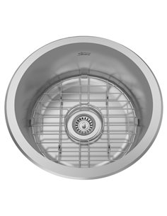 American Standard Portsmouth 16 x 16-Inch Stainless Steel Undermount Round Single-Bowl Kitchen Sink