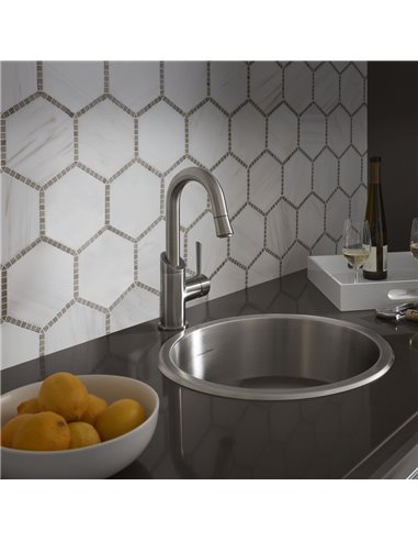 American Standard Portsmouth 16 x 16-Inch Stainless Steel Undermount Round Single-Bowl Kitchen Sink