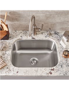 American Standard Portsmouth 23 x 18-Inch Stainless Steel Undermount Single Bowl Kitchen Sink 2