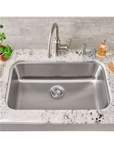American Standard Portsmouth 30 x 18-Inch Stainless Steel Undermount Single-Bowl Kitchen Sink