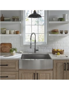 American Standard Pekoe 30 x 22-Inch Stainless Steel Single-Bowl Farmhouse Kitchen Sink 2
