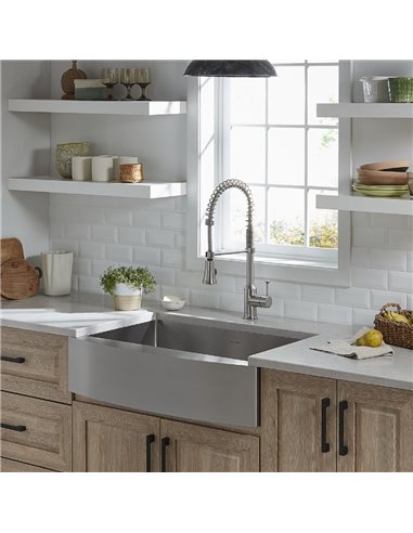 American Standard Pekoe 33 x 22-Inch Stainless Steel Single-Bowl Farmhouse Apron Front Kitchen Sink