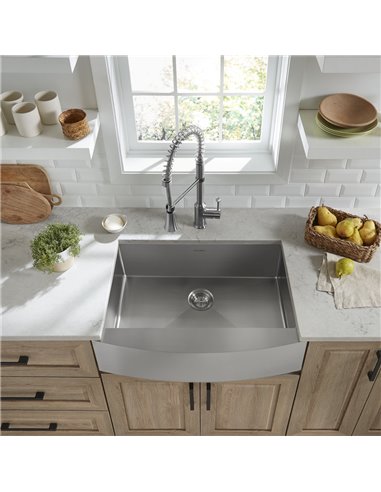 American Standard Pekoe 33 x 22-Inch Stainless Steel Single-Bowl Farmhouse Apron Front Kitchen Sink