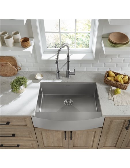 American Standard Pekoe 33 x 22-Inch Stainless Steel Single-Bowl Farmhouse Apron Front Kitchen Sink