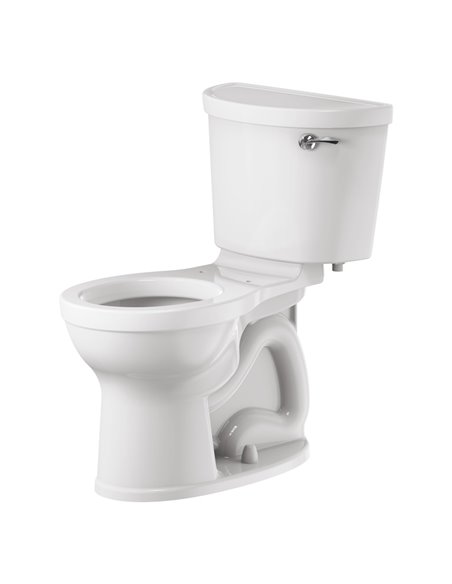 American Standard Champion PRO Two-Piece 1.28 gpf/4.8 Lpf Chair Height Round Front Right Hand Trip Lever Toilet less Seat