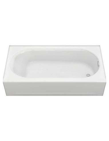 American Standard Princeton Americast 60 x 30-Inch Integral Apron Bathtub Right-Hand Outlet With Integral Drain