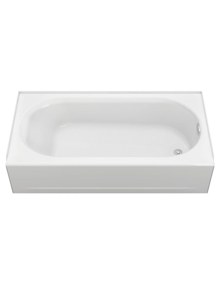 American Standard Princeton Americast 60 x 30-Inch Integral Apron Bathtub Right-Hand Outlet With Integral Drain
