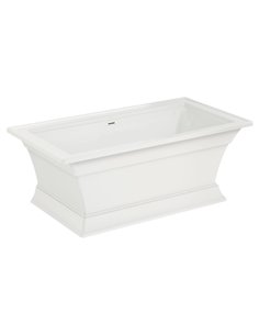 American Standard Town Square S 68 x 36-Inch Freestanding Bathtub Center Drain With Integrated Overflow