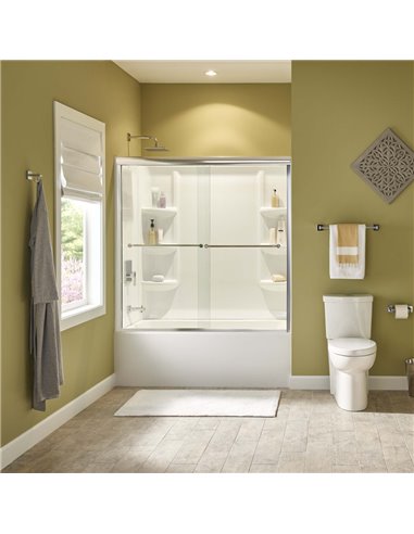 American Standard Studio 60 x 30-Inch Integral Apron Bathtub Above Floor Rough With Left-Hand Outlet