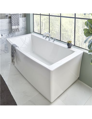 American Standard Townsend 68 x 36-Inch Freestanding Bathtub Center Drain With Integrated Overflow