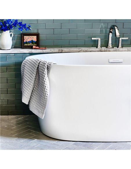 American Standard Coastal Serin 68 x 31-Inch Freestanding Bathtub Center Drain With Integrated Overflow