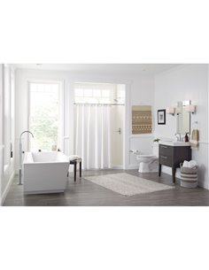 American Standard Sedona Loft 63 x 30-Inch Rectangle Freestanding Bathtub Center Drain With Integrated Overflow 2