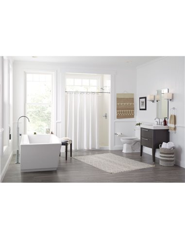 American Standard Sedona Loft 63 x 30-Inch Rectangle Freestanding Bathtub Center Drain With Integrated Overflow