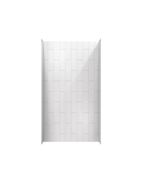 American Standard Aspirations 48 x 36 x 84-Inch Vertical Tile Shower Wall Set