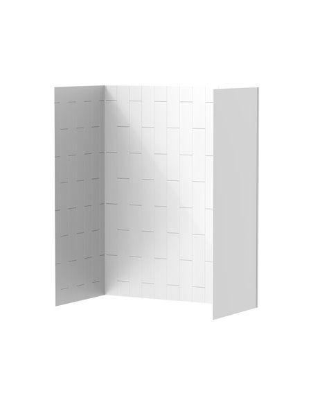 American Standard Aspirations 60 x 32 x 72-Inch Vertical Tile Bath Wall Set