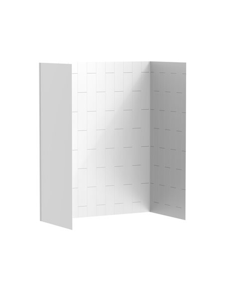 American Standard Aspirations 60 x 32 x 72-Inch Vertical Tile Bath Wall Set