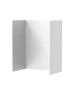 American Standard Aspirations 60 x 36 x 72-Inch Vertical Tile Bath Wall Set