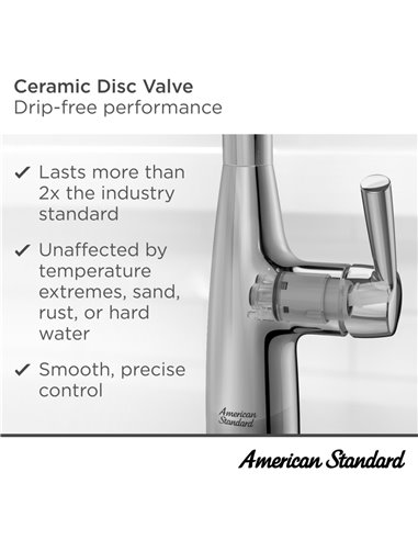 American Standard Delancey Single-Handle Pull-Down Dual Spray Function Kitchen Faucet 1.5 gpm/5.7 L/min