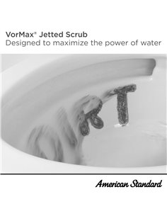 American Standard VorMax 1.0 gpf/3.8 Lpf 12-Inch Rough Right Hand Trip Lever Tank Only 2