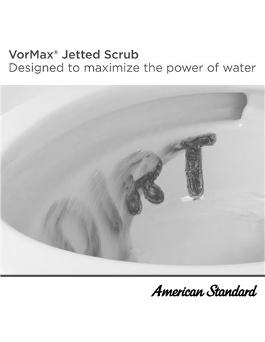 American Standard VorMax 1.0 gpf/3.8 Lpf 12-Inch Rough Right Hand Trip Lever Tank Only