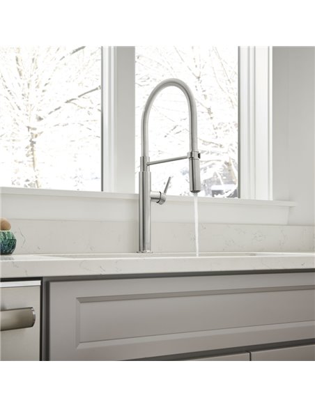 American Standard Studio S Semi-Pro Pull-Down Dual Spray Kitchen Faucet With Spring Spout