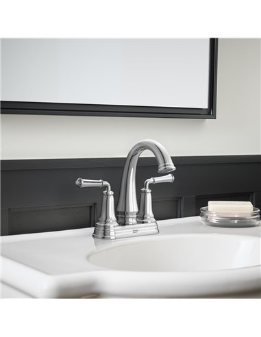 American Standard Delancey 4-Inch Centerset 2-Handle Bathroom Faucet 1.2gpm/4.5 L/min With Lever Handles