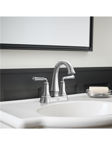 American Standard Delancey 4-Inch Centerset 2-Handle Bathroom Faucet 1.2gpm/4.5 L/min With Lever Handles