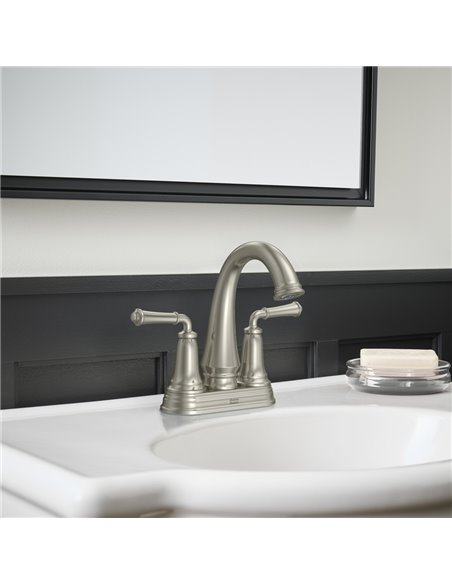 American Standard Delancey 4-Inch Centerset 2-Handle Bathroom Faucet 1.2gpm/4.5 L/min With Lever Handles