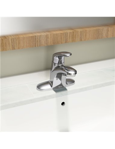 American Standard Colony PRO 4-Inch Centerset Single-Handle Bathroom Faucet 1.2 gpm/4.5 Lpm With Lever Handle