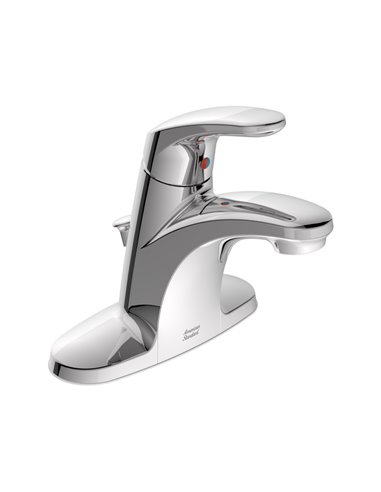 American Standard Colony PRO 4-Inch Centerset Single-Handle Bathroom Faucet 1.2 gpm/4.5 Lpm Less Drain With Lever Handle