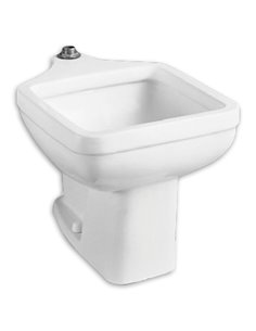 American Standard Terrazzo Pedestal Base for Clinic Service Sink, Black on White Finish