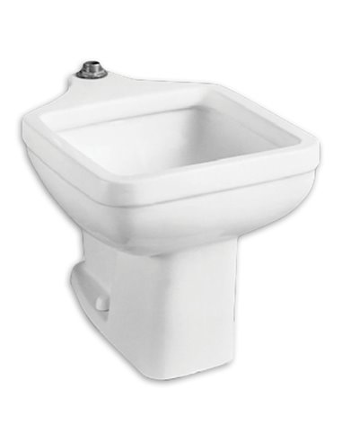 American Standard Terrazzo Pedestal Base for Clinic Service Sink, Black on White Finish