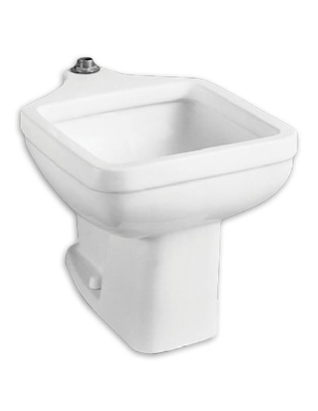 American Standard Terrazzo Pedestal Base for Clinic Service Sink, Black on White Finish