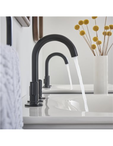 American Standard Studio S 8-Inch Widespread 2-Handle Bathroom Faucet 1.2 gpm/4.5 L/min With Lever Handles