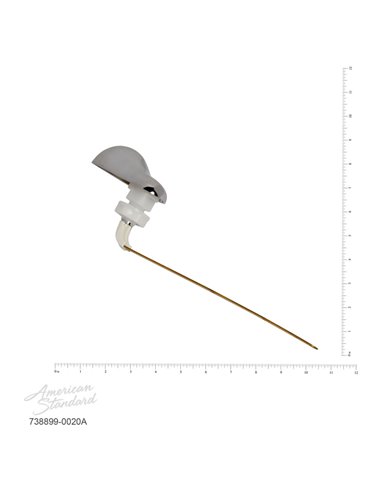 American Standard Left Hand Replacement Trip Lever for 8098 Toilet Tank (Blister Pack)