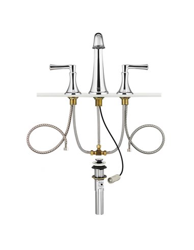 American Standard Estate 8-Inch Widespread 2-Handle Bathroom Faucet 1.2 gmp/4.5 L/min With Lever Handles