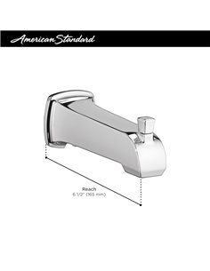 American Standard Townsend Slip-On Diverter Tub Spout - 8888093 2