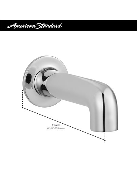 American Standard Studio S 6-Inch IPS Non-Diverter Tub Spout