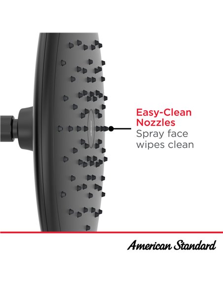 American Standard Spectra Rain 11-Inch 1.8 gpm/6.8 L/min Water-Saving Rain Showerhead