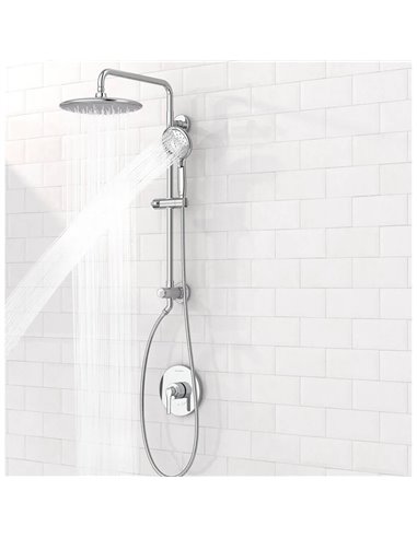 American Standard Spectra Versa 24-Inch 4-Function 1.8 gpm/6.8 L/min Shower System With Rain Showerhead