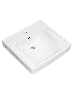 American Standard Decorum 21 x 20-1/4-Inch (533 x 514 mm) Wall-Hung EverClean Sink With Center Hole Only 2