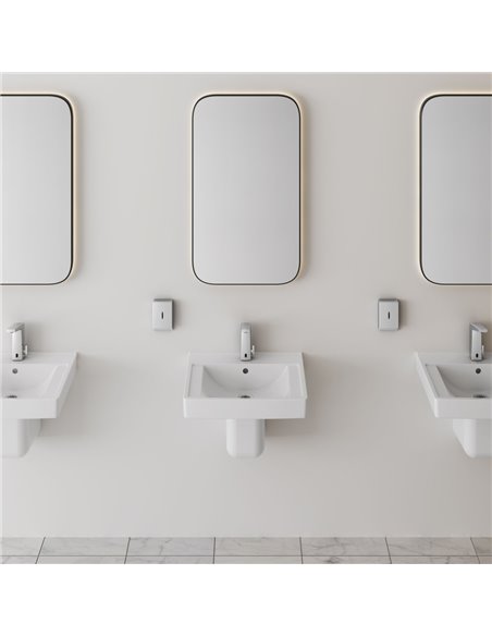 American Standard Decorum 21 x 20-1/4-Inch (533 x 514 mm) Wall-Hung EverClean Sink With Center Hole Only