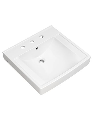 American Standard Decorum 21 x 20-1/4-Inch (533 x 514 mm) Wall-Hung EverClean Sink With 8-Inch Widespread