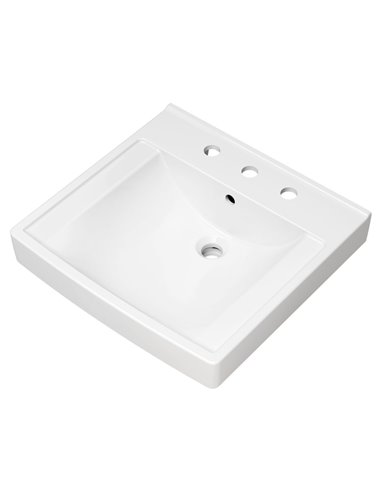 American Standard Decorum 21 x 20-1/4-Inch (533 x 514 mm) Wall-Hung EverClean Sink With 8-Inch Widespread