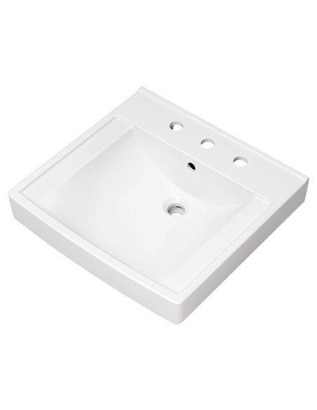 American Standard Decorum 21 x 20-1/4-Inch (533 x 514 mm) Wall-Hung EverClean Sink With 8-Inch Widespread