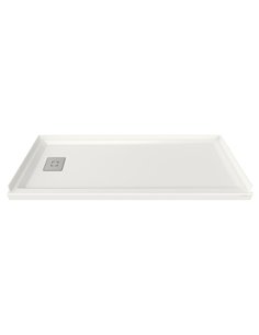 American Standard Studio 60 x 30-Inch Single Threshold Shower Base With Left-Hand Outlet
